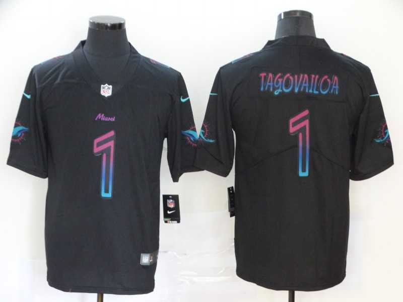 Nike Dolphins 1 Tua Tagovailoa Black City Edition Vapor Untouchable Limited Jersey,We sell and wholesale Nike Dolphins 1 Tua Tagovailoa Black City Edition Vapor Untouchable Limited Jersey on line form chian!
